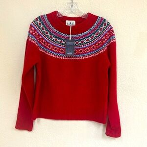 Kiel James Patrick NWT merry fair isle Christmas sweater size XS